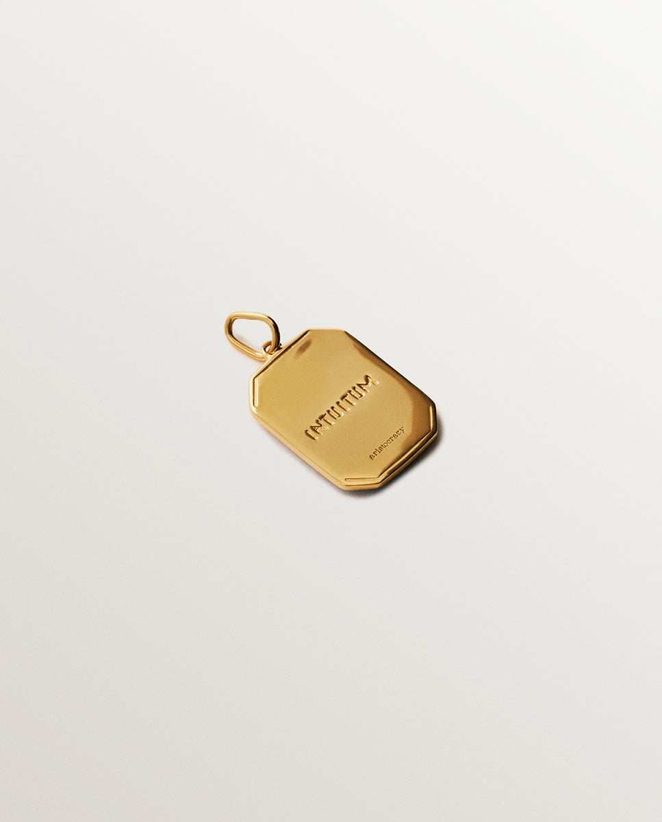 Charm de Prata 925 Banhada em Ouro de 18k e Esmalte Azul com Motivo de Serpente Azul-3