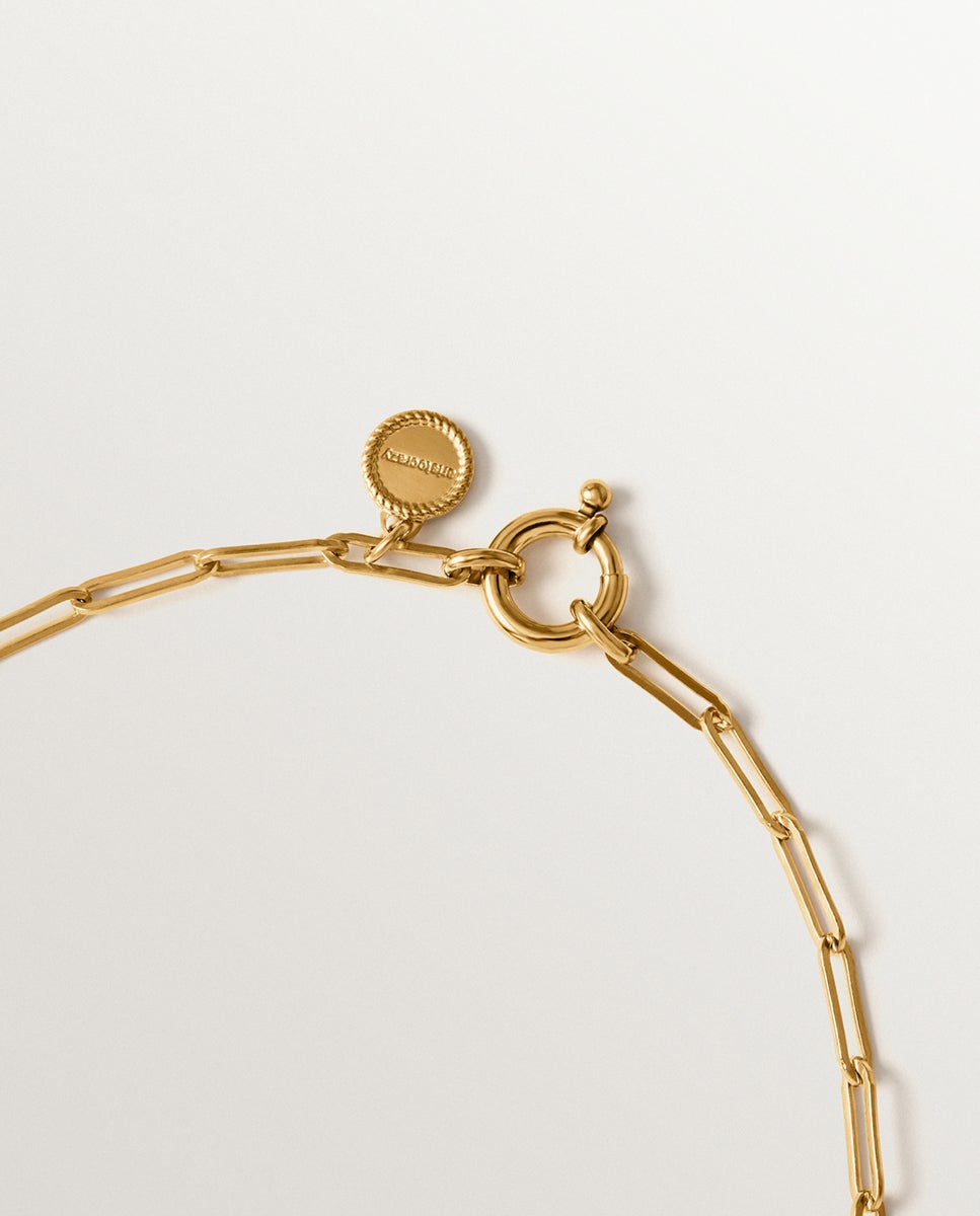 Corrente Comprida de Prata 925 Banhada a Ouro de 18k Ouro-5