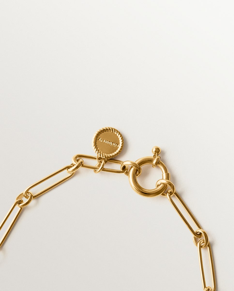 Pulseira de Prata 925 Banhada em Ouro de 18k Ouro-3