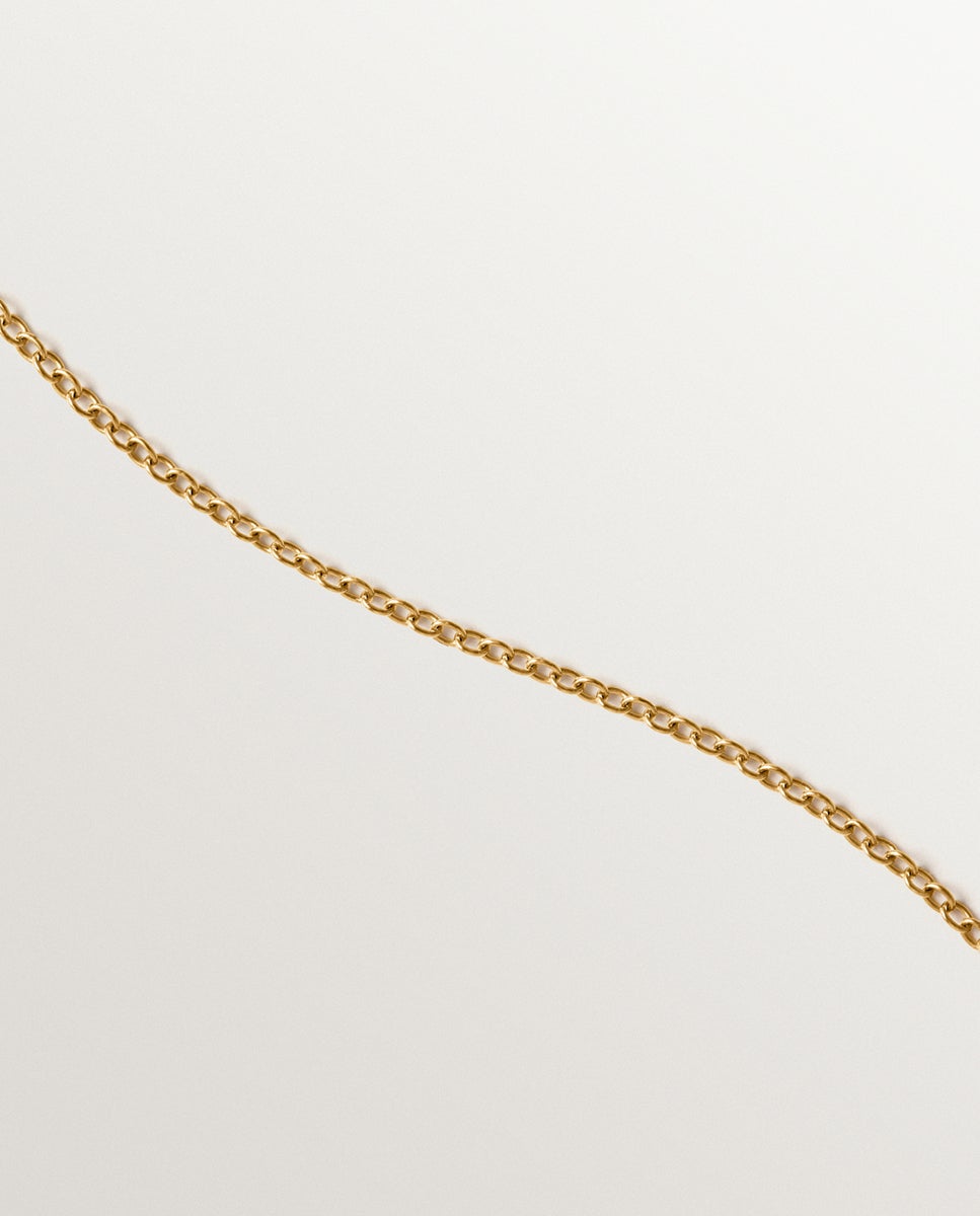 Colar de Prata 925 Banhada em Ouro de 18k com Motivos e Pérolas Pendentes Branco-3