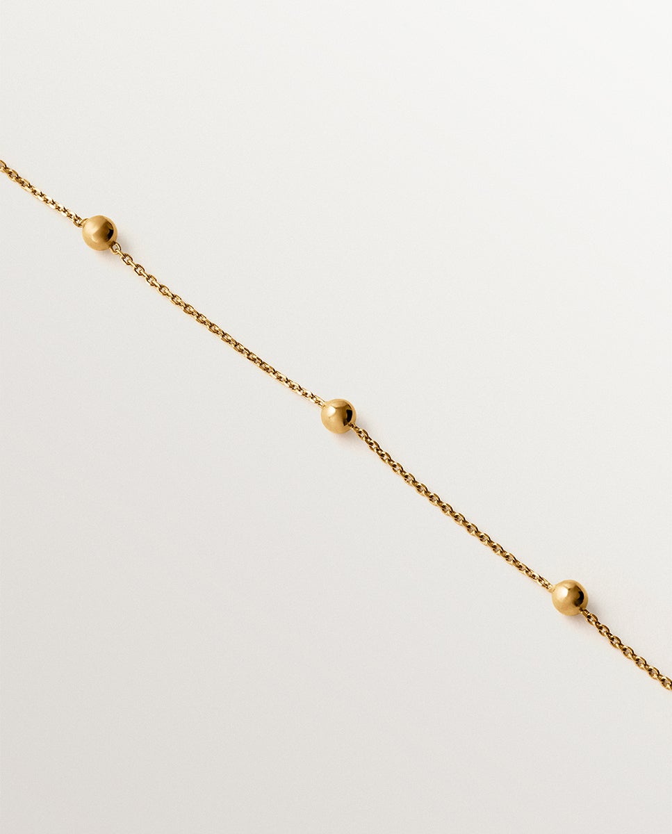 Pendente de Prata 925 Banhada em Ouro Amarelo de 18k com Esferas Ouro-3