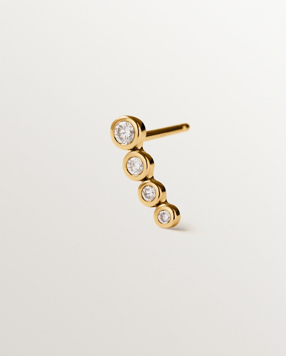 Pendentes Trepadores de Ouro Amarelo de 9k e Diamantes Ouro-3