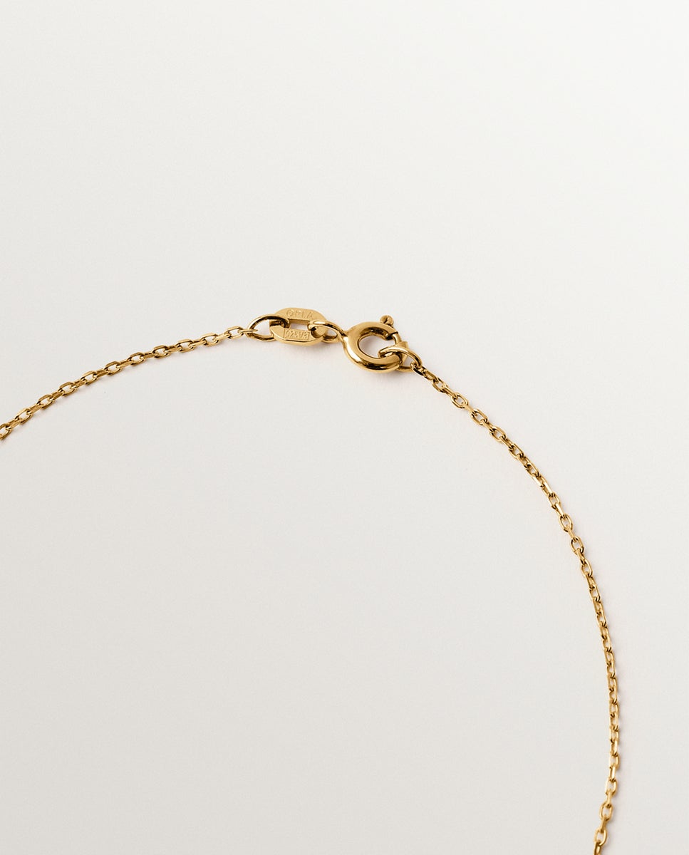 Colar de Prata 925 Banhada em Ouro Amarelo de 18k com Pérolas Branco-4