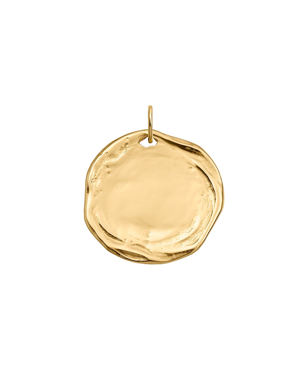 Imagem 0 de Charm Grande de Prata 925 Banhada em Ouro Amarelo de 18k