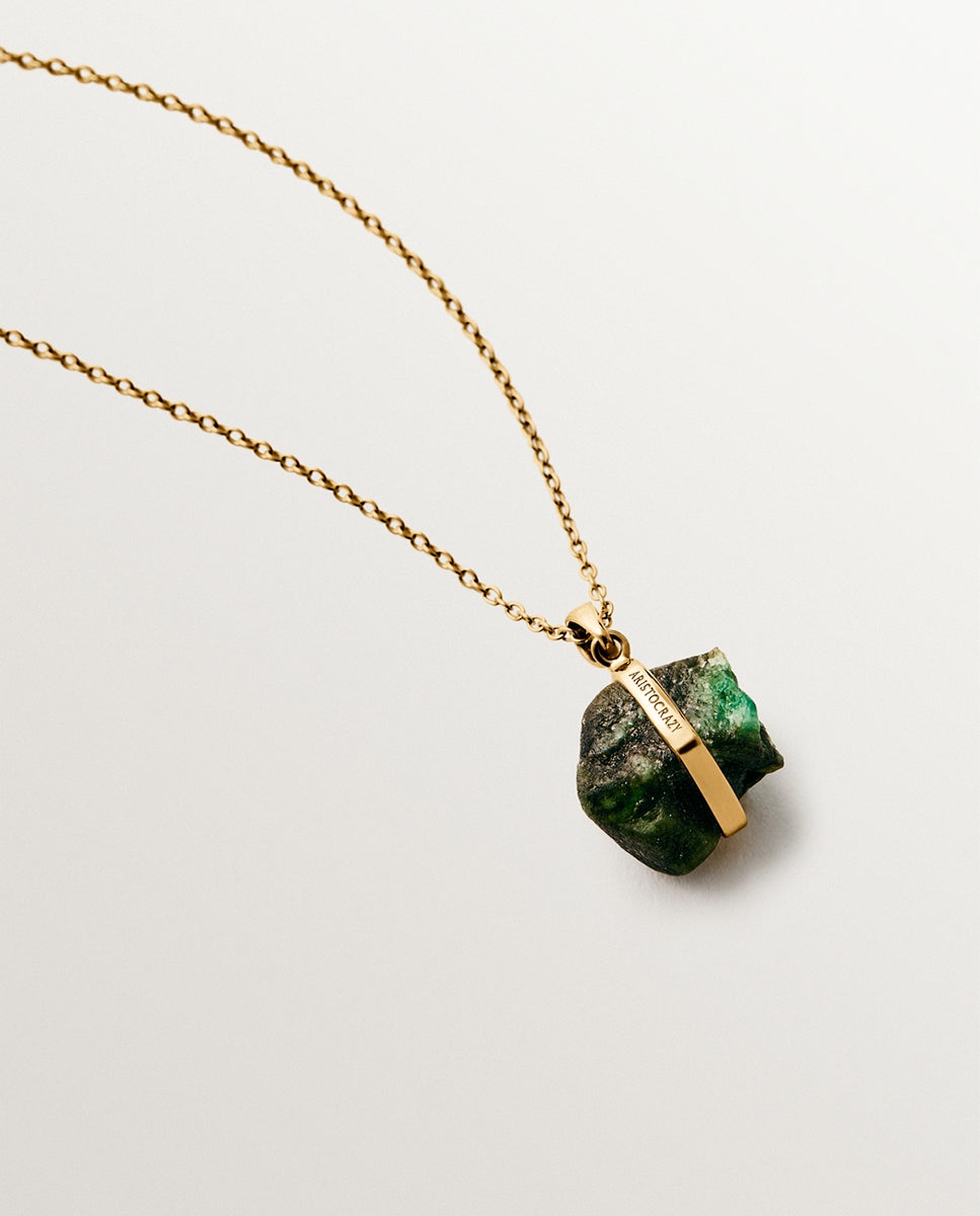Charm Pedra de Nascimento Maio com Esmeralda Verde-5