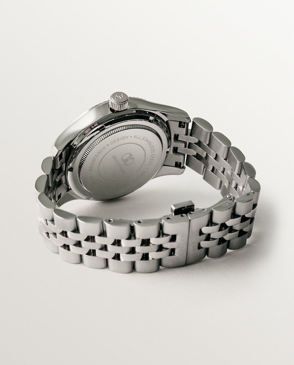 Relógio St. Barth Armis com Bracelete de Aço em Cinzento e Mostrador Acinzentado Cinzento-3