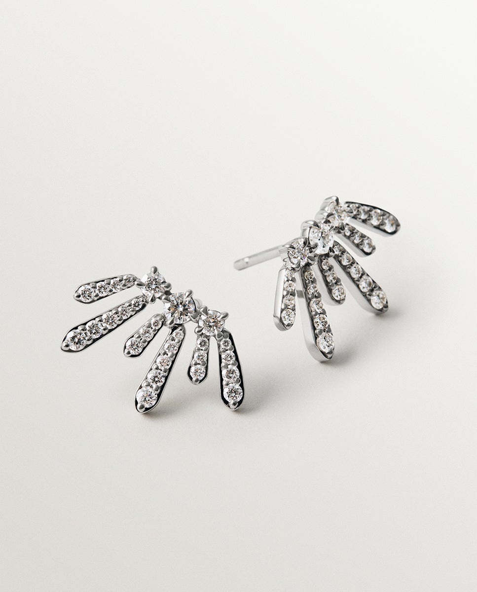 Earcuff de Prata 925 com Diamantes Lab Grown Prata-5
