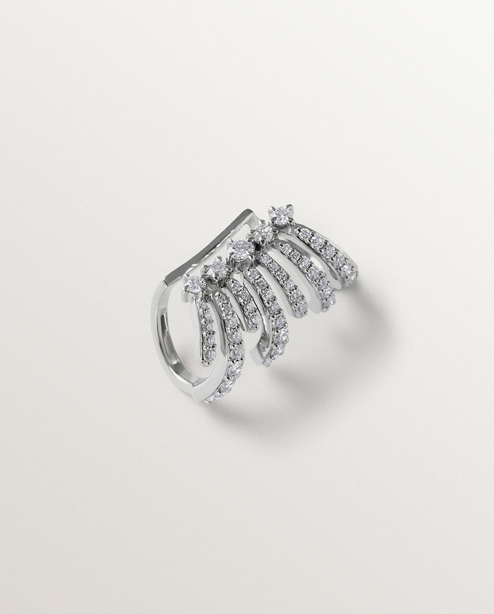 Brincos de Prata 925 com Diamantes Lab Grown Prata-3