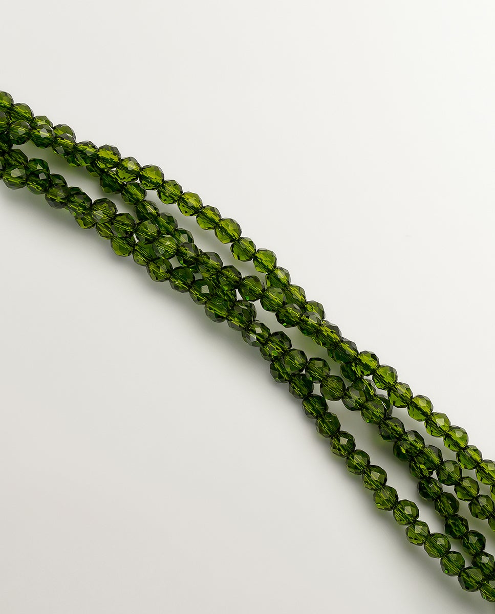 Pendente Banhado a Ouro Amarelo com Cristais Verdes Dourado-3