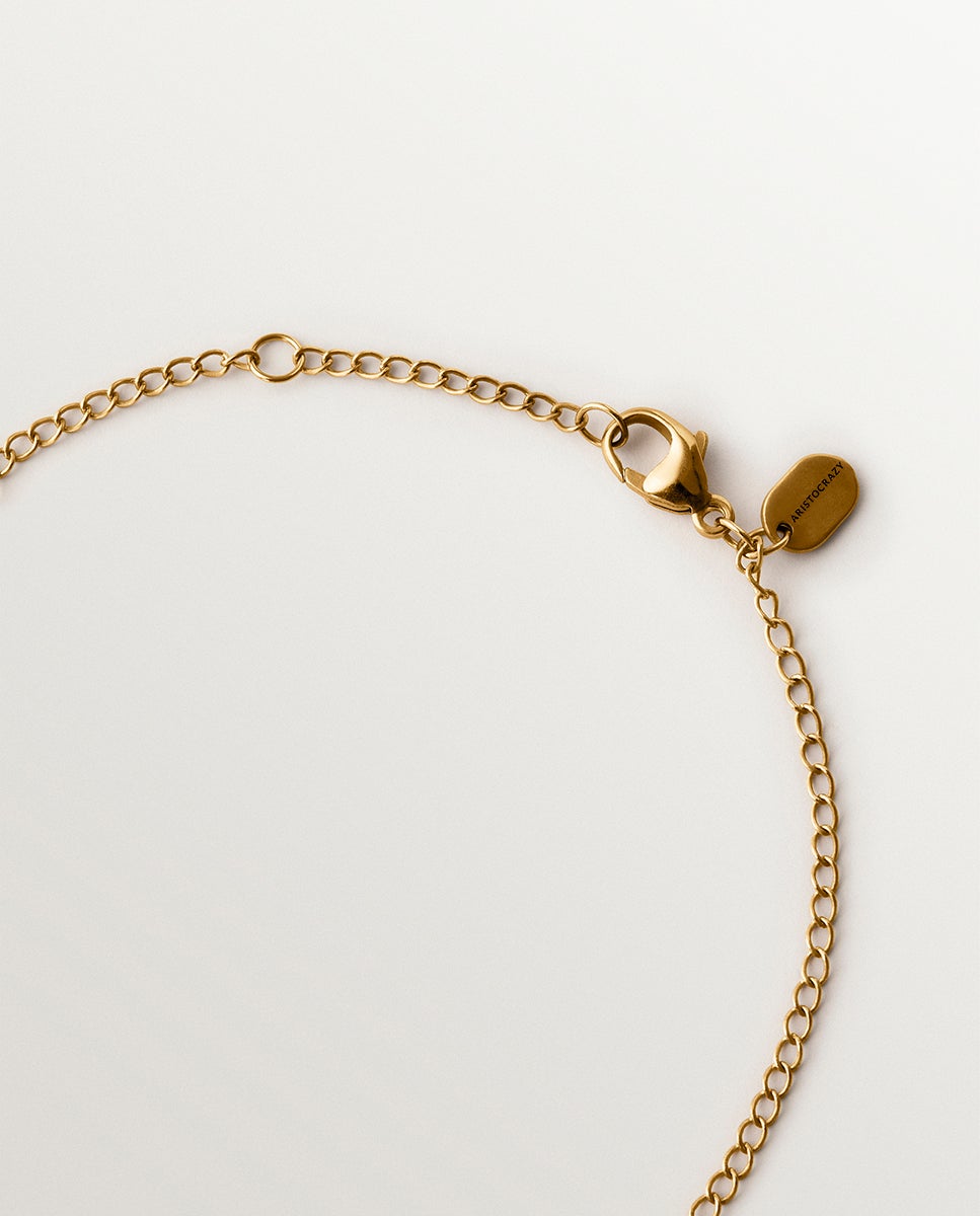 Pendente Bicolor Banhado a Ouro Amarelo e Acabamento Gunmetal com Pérolas Cinzentas e Motivos Florais Branco-5