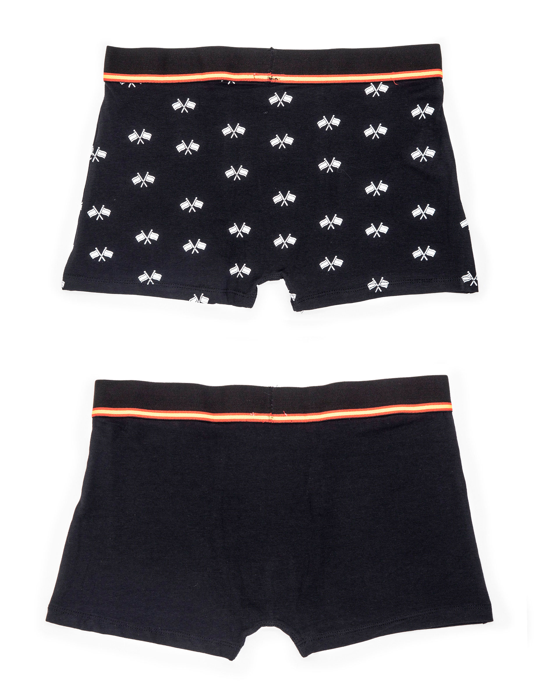 Pack de Boxers de Malha em Preto Preto / Branco-3