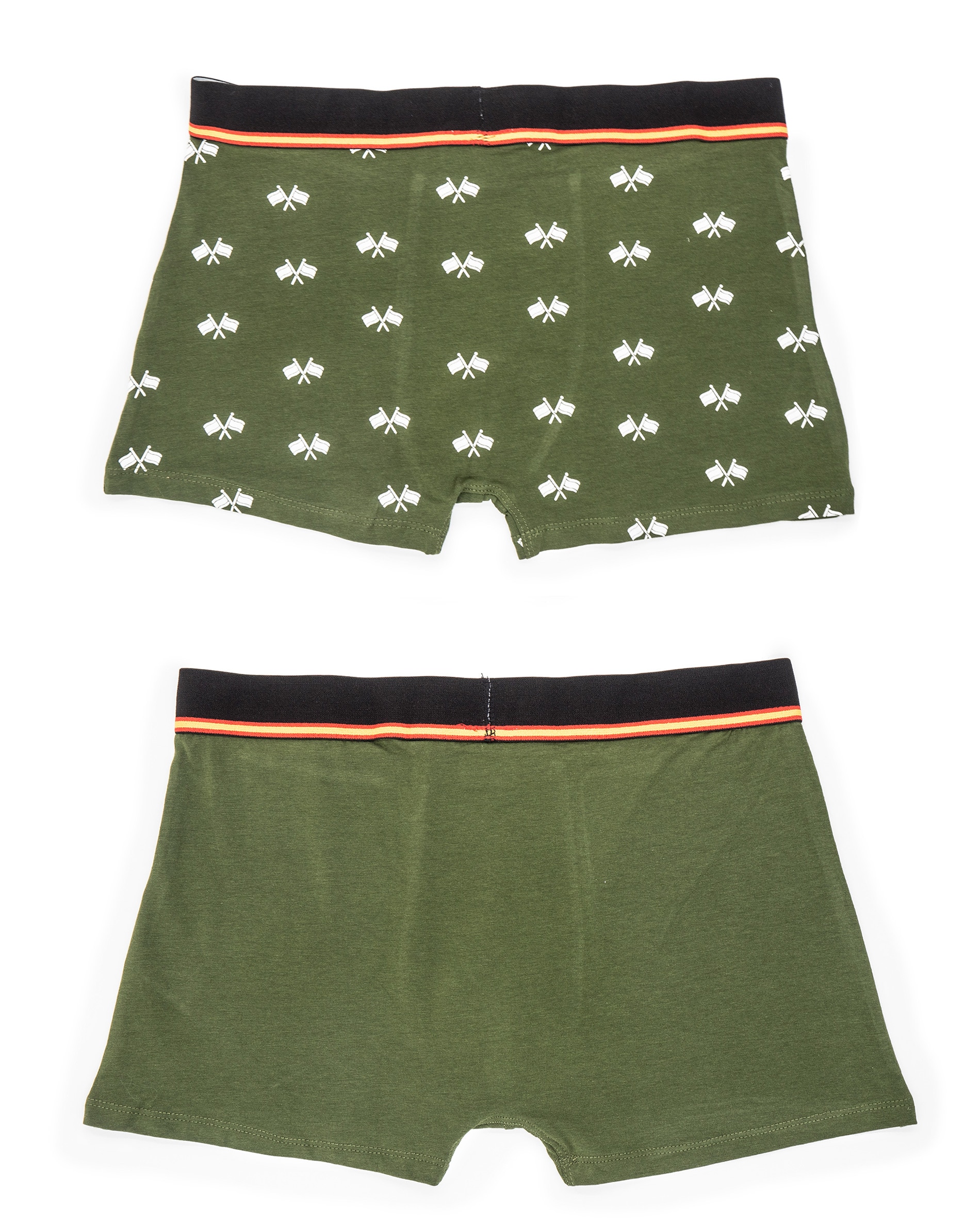 Pack de Boxers de Malha em Verde-escuro Verde-3