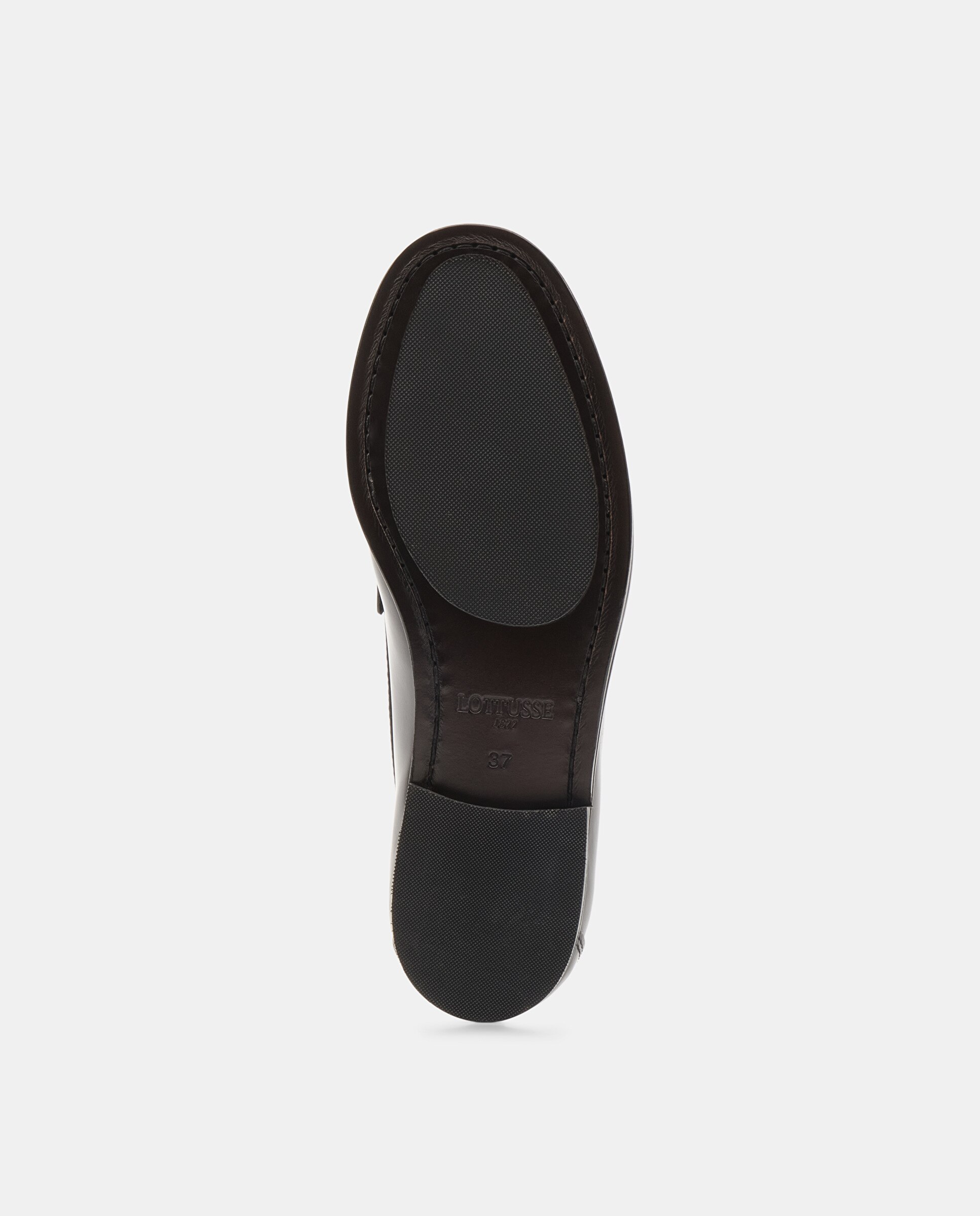 Mocassins com Pompom Chris de Pele Preto-5