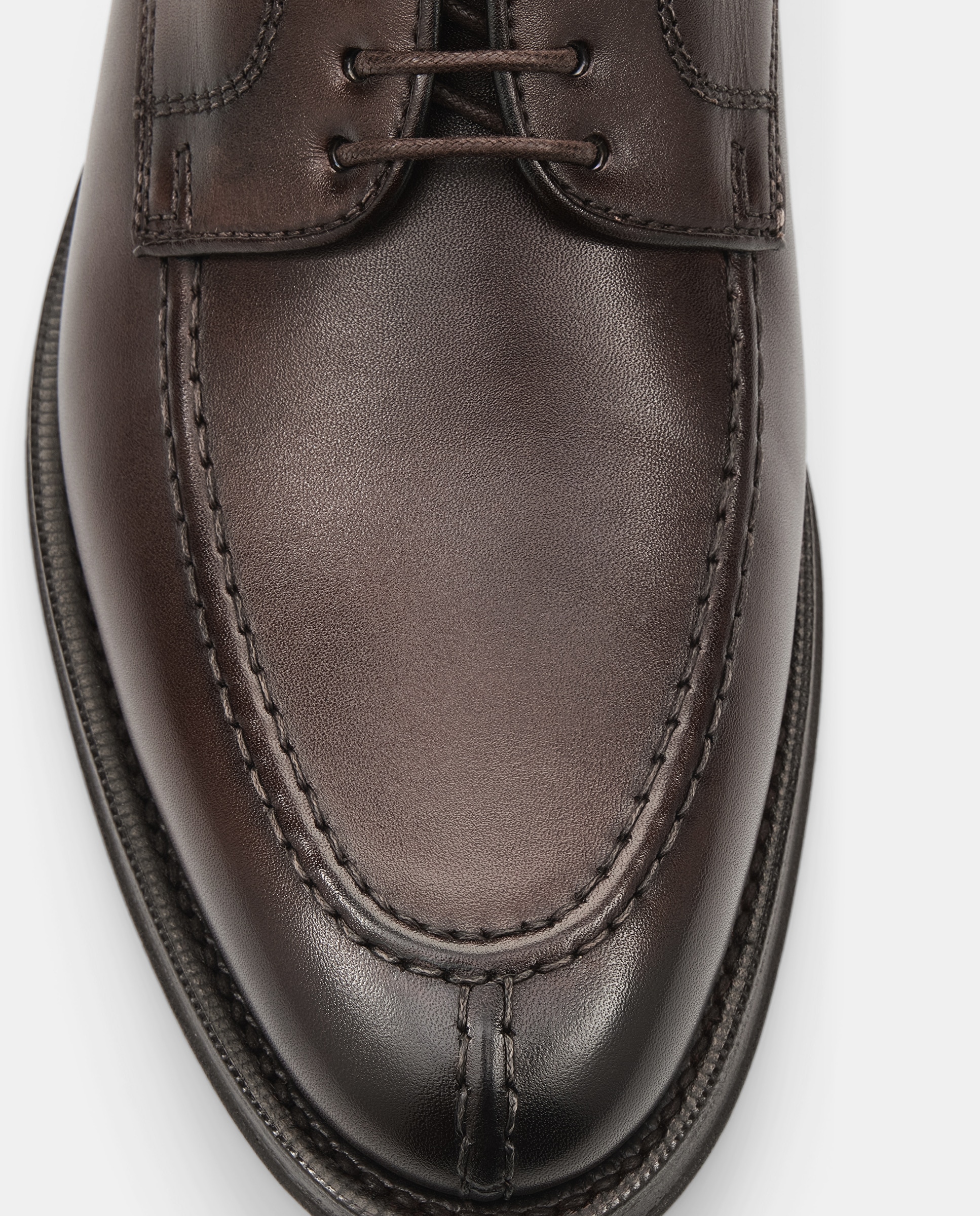 Sapatos de Cordões Premium em Pele de Bovino Moka Moca-4