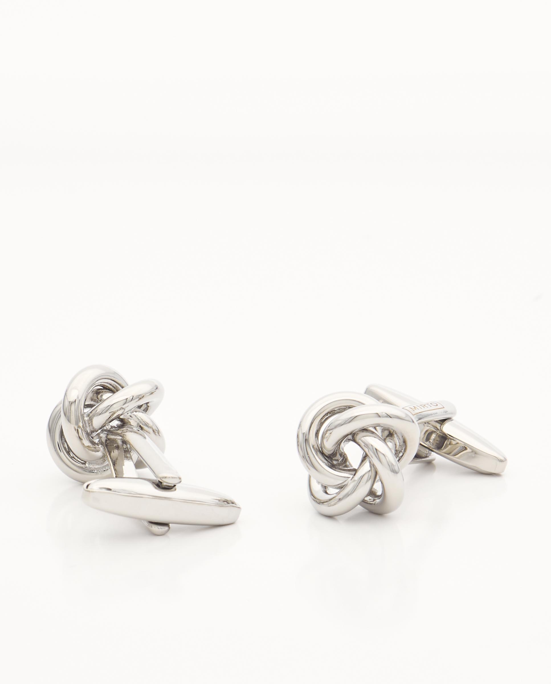 Imagem 0 de Botões de Punho de Nó em Prata