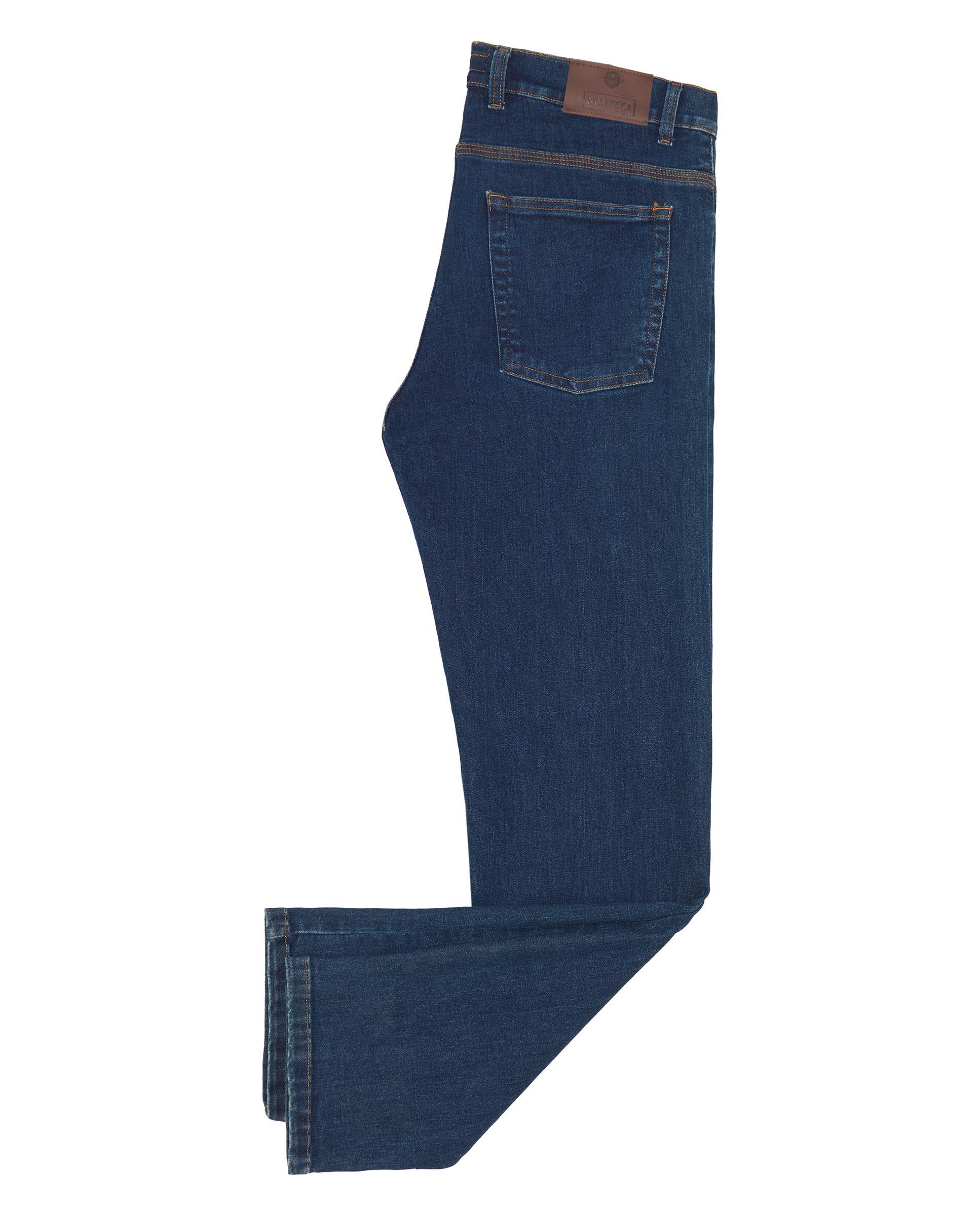 Jeans Regular de 5 Bolsos Azul-índigo-4