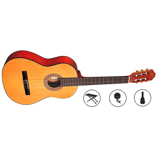 Imagem 0 de Conjunto de Guitarra clássica Oqan Qgc-25 Classic Pack