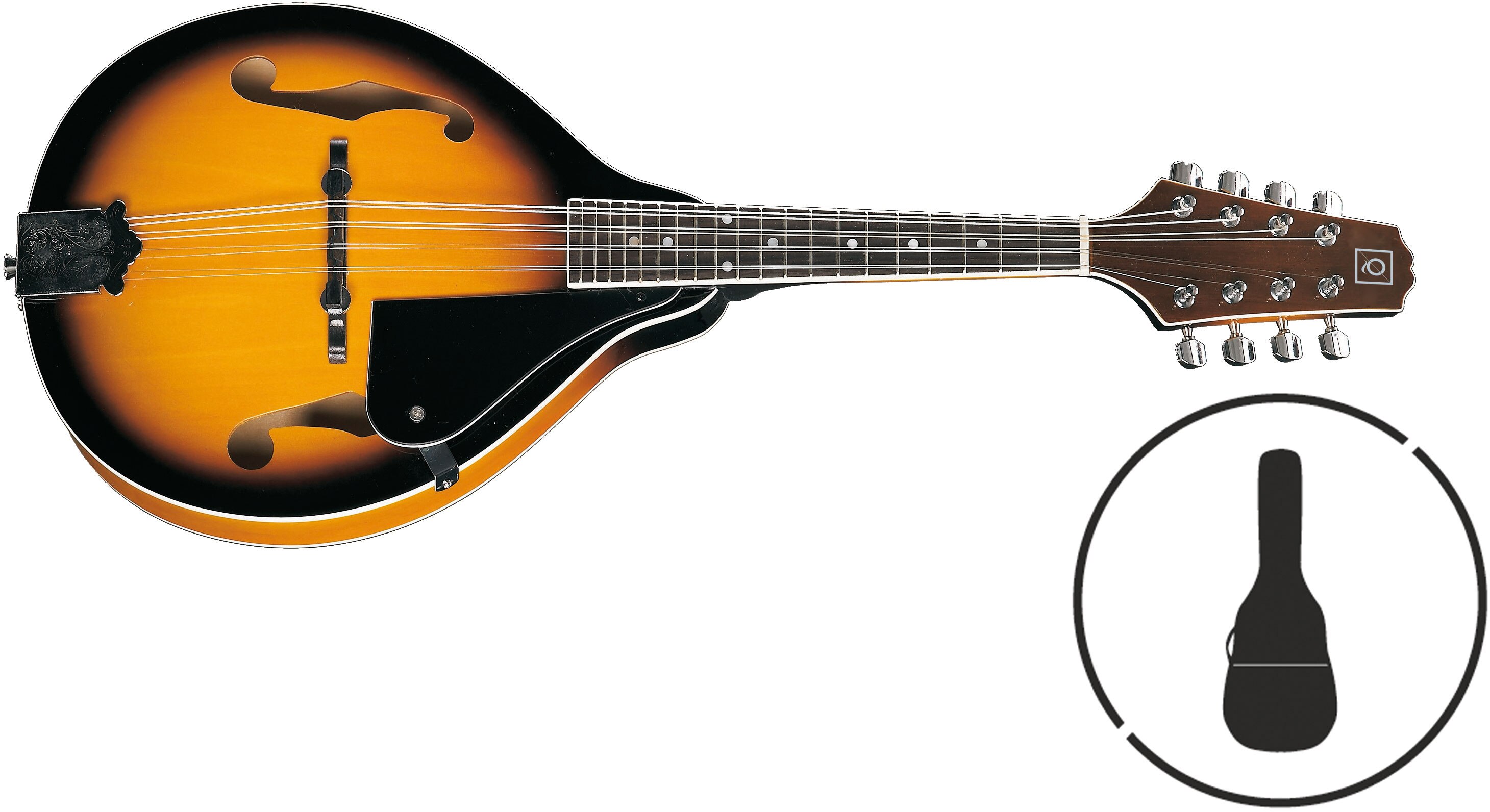 Bandolim Oqan Qman-10E Sb Sunburst Castanho-1
