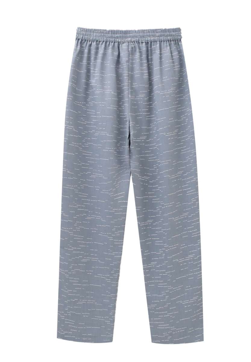 Calças Infantil Estampadas com Cintura Elástica Azul / Verde-2