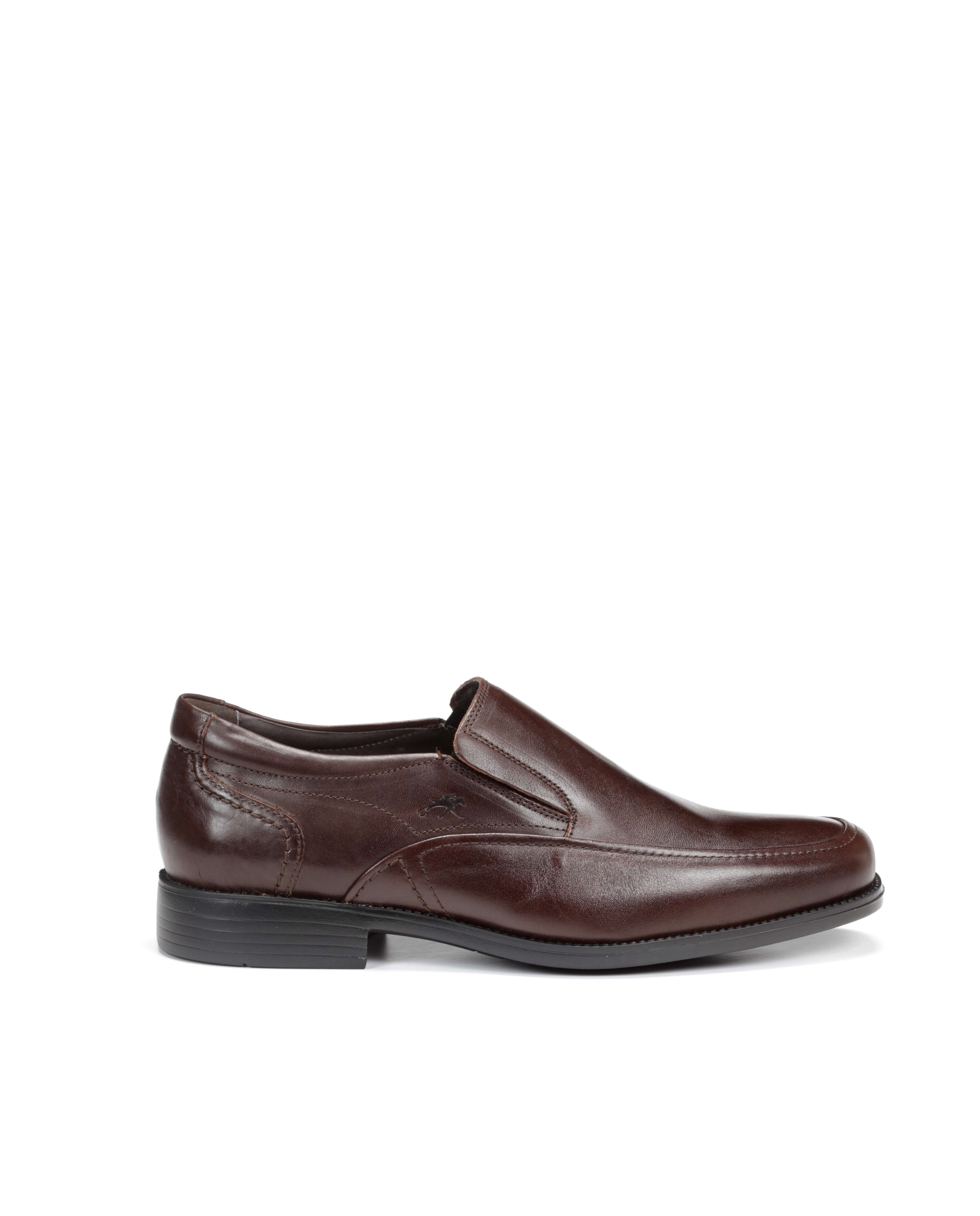 Mocassins Fabricados em Pele Castanho-1