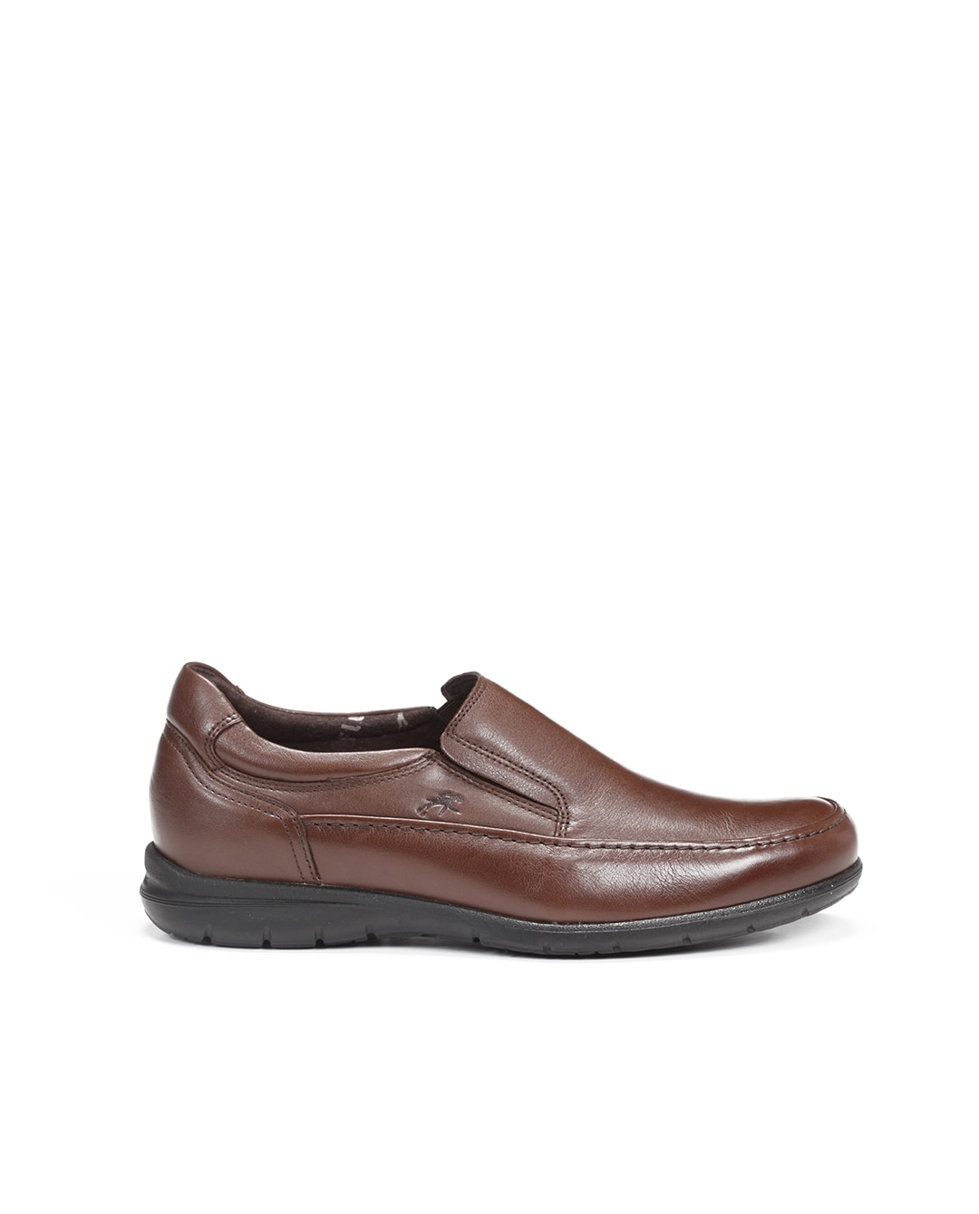 Mocassins Fabricados em Pele Castanho-1