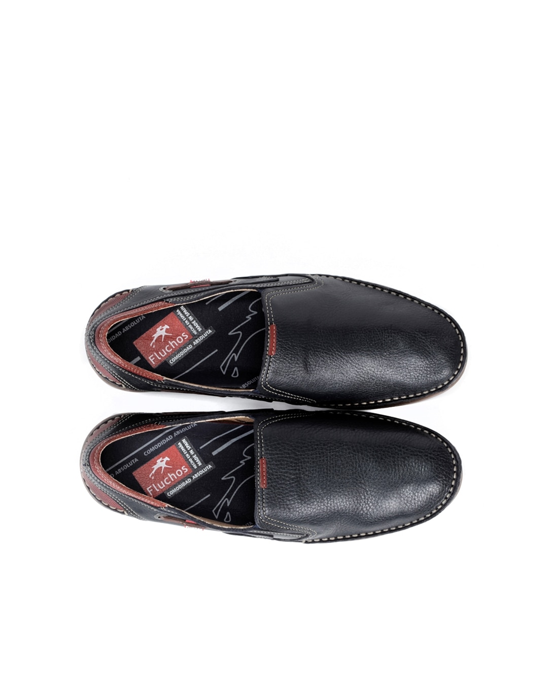 Mocassins Fabricados em Pele Azul-marinho-4