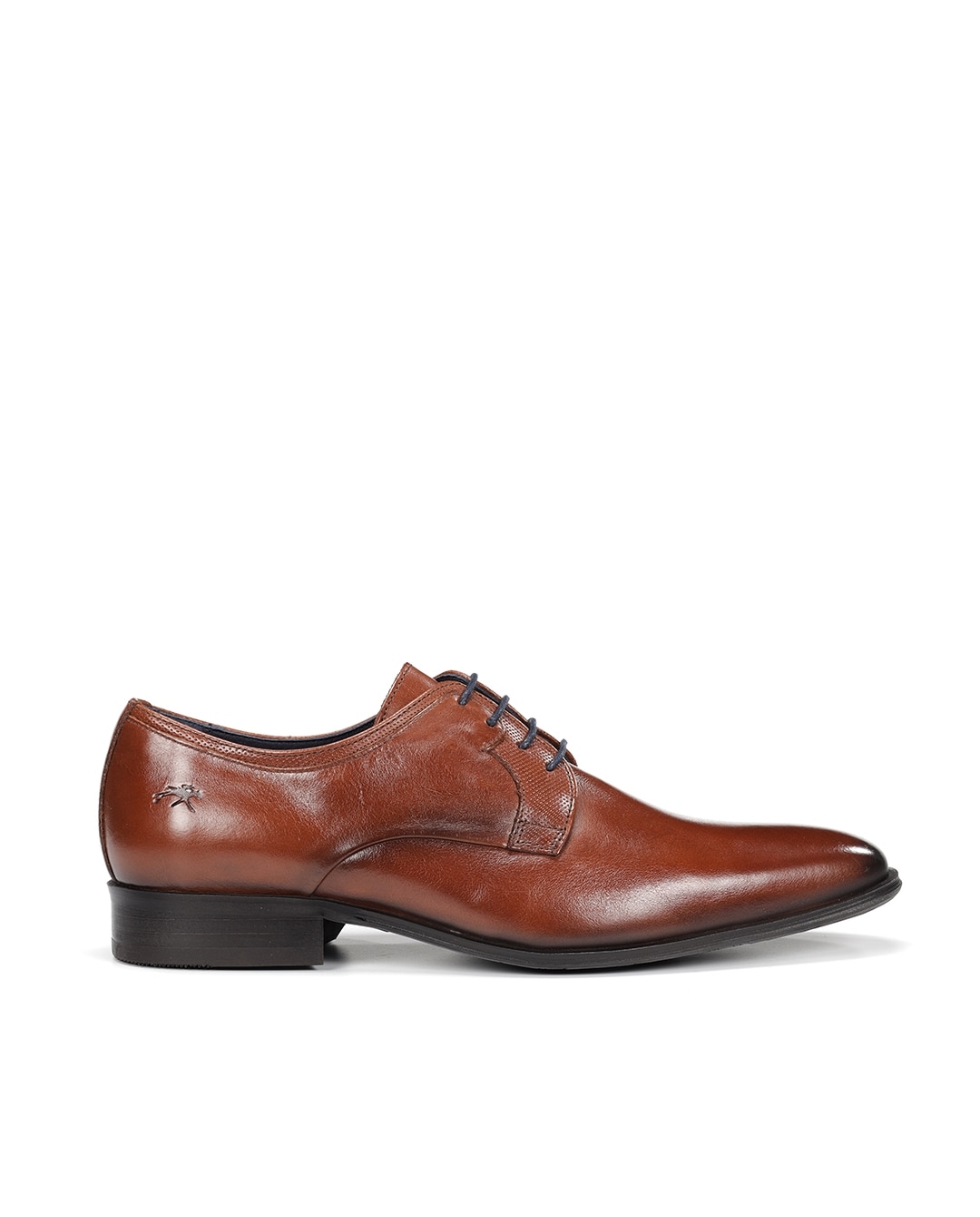 Sapatos de Cordões Fabricados em Pele Castanho-1