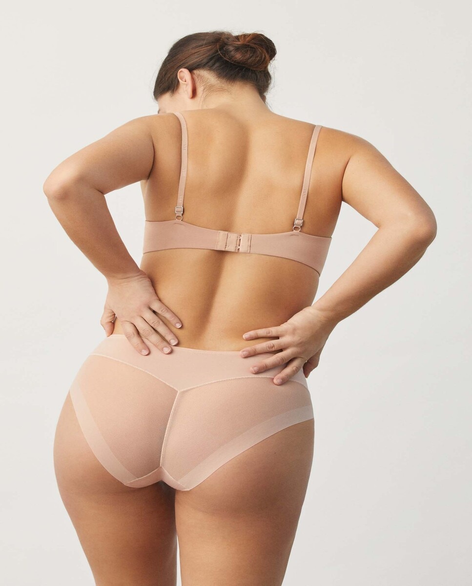 Cueca Clássica de Tule Nude-4