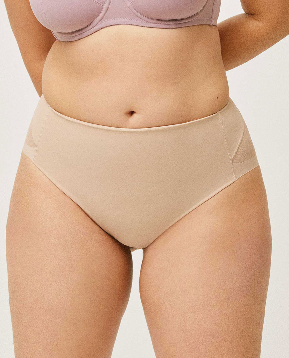 Cueca Redutora de Compressão Média Nude-1