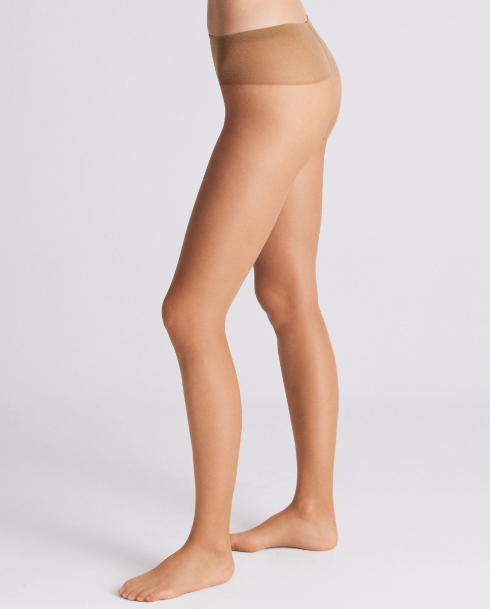 Collants Cintura Baixa 20 Denier Bronze metalizado-1