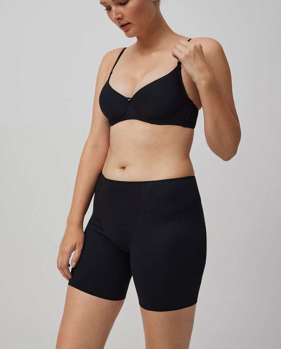 Culotte Antiatrito Corte a Laser Preto-3