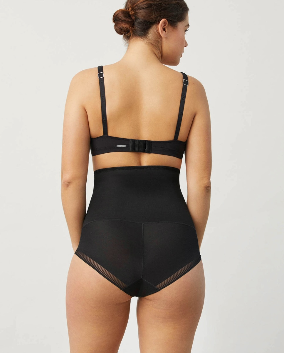 Cueca Alta Redutora Preto-5