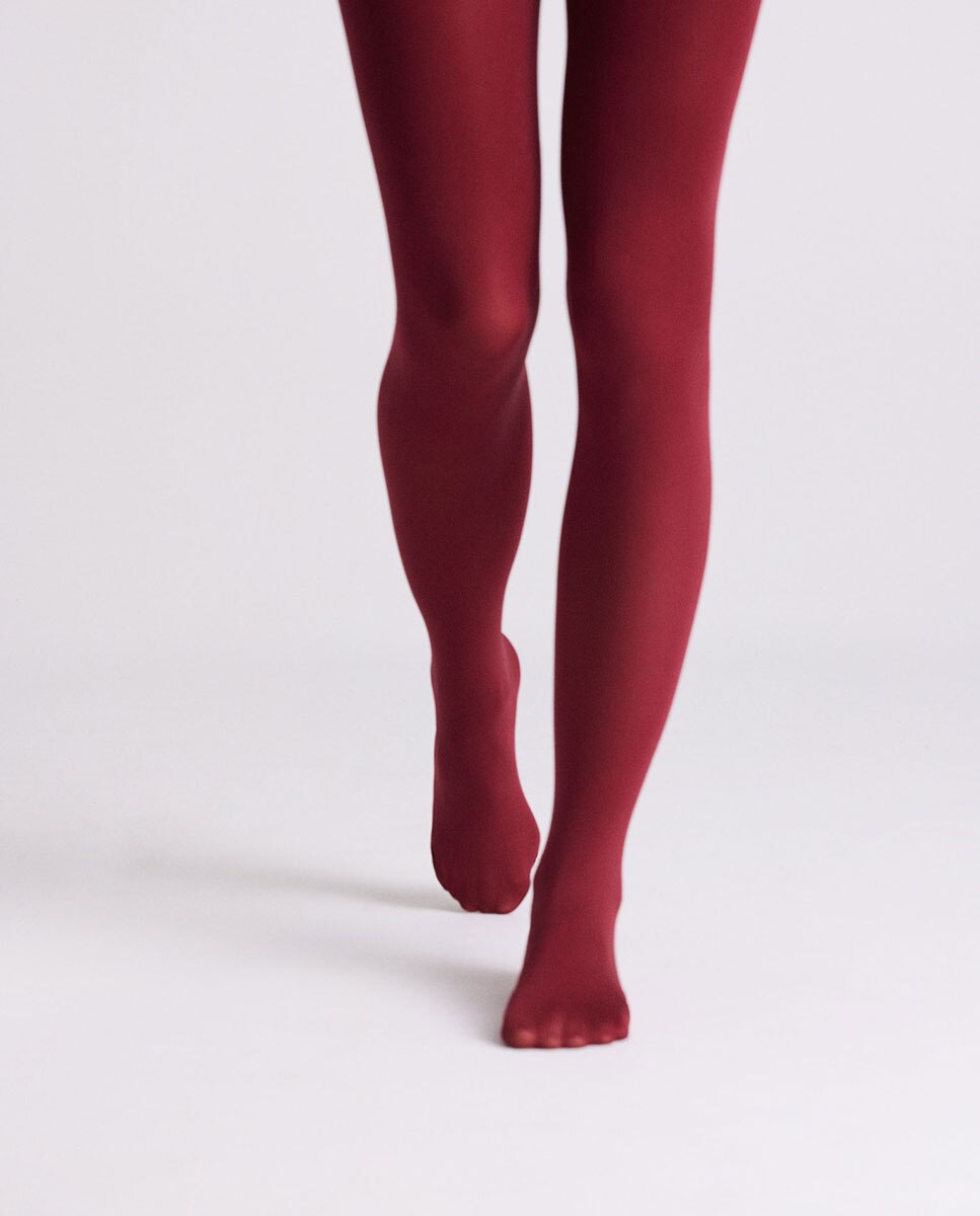 Collants Básicos 70 Denier Grená-5