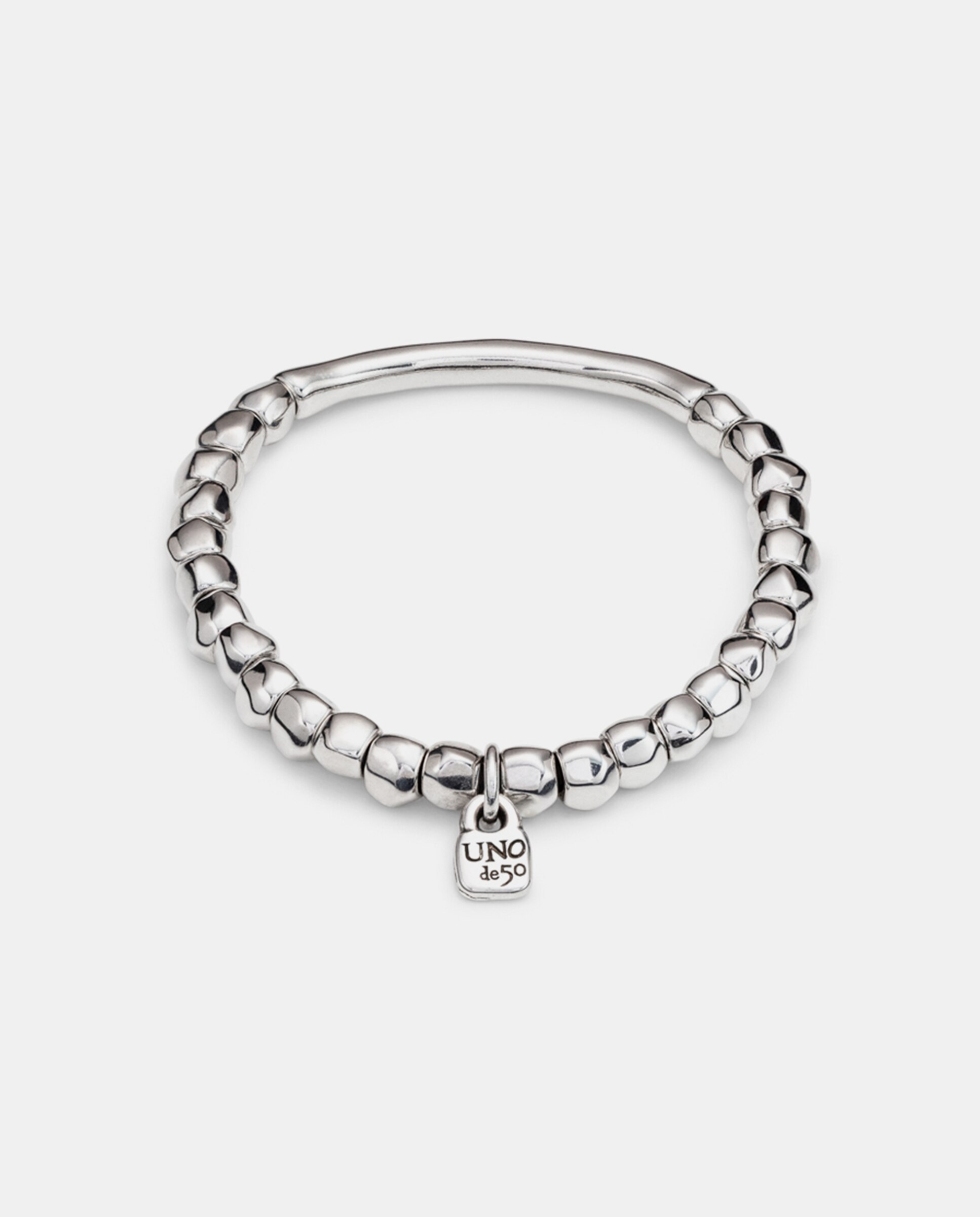 Pulseira Banhada em Prata de Lei Prata-3