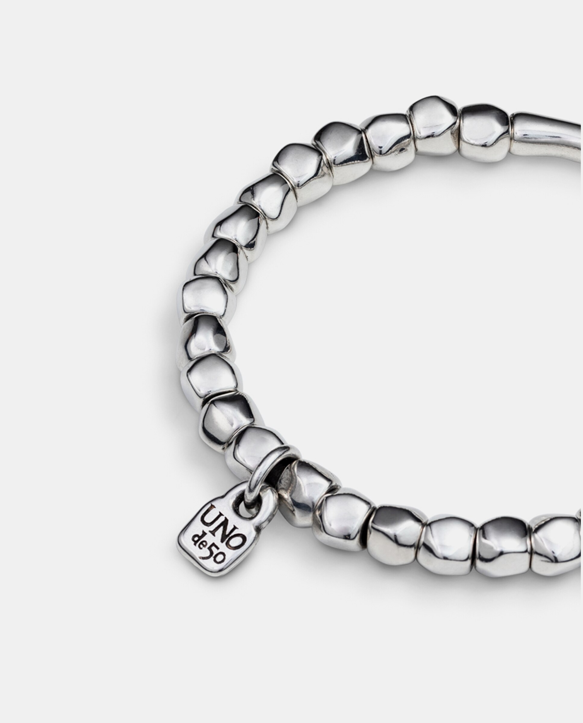 Pulseira Banhada em Prata de Lei Prata-4