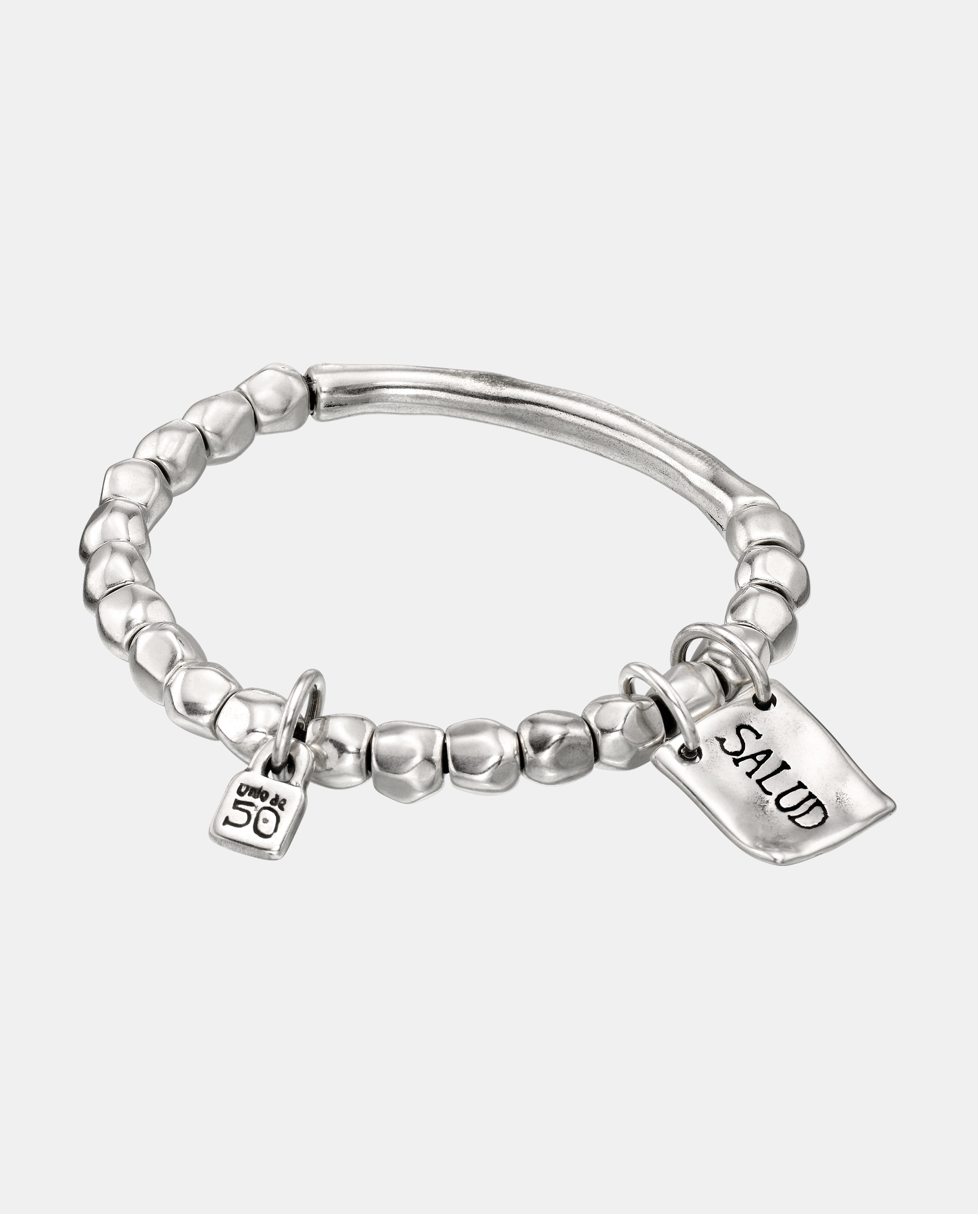 Pulseira Banhada em Prata de Lei Prata-1