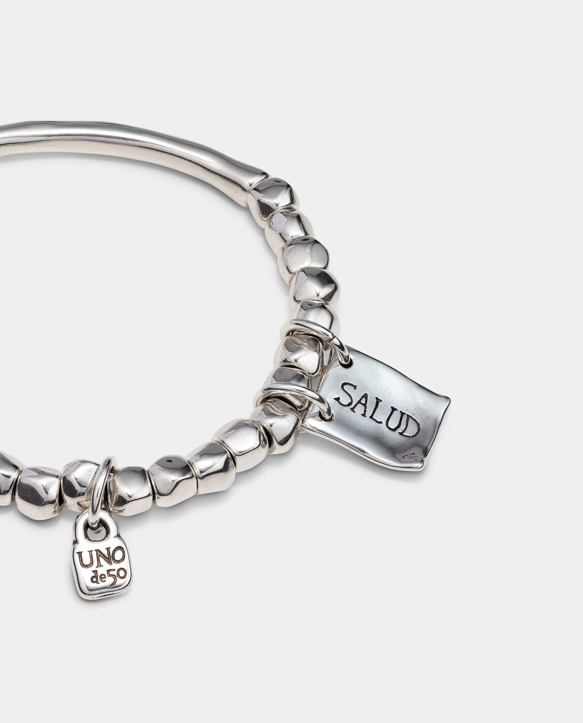 Pulseira Banhada em Prata de Lei Prata-3