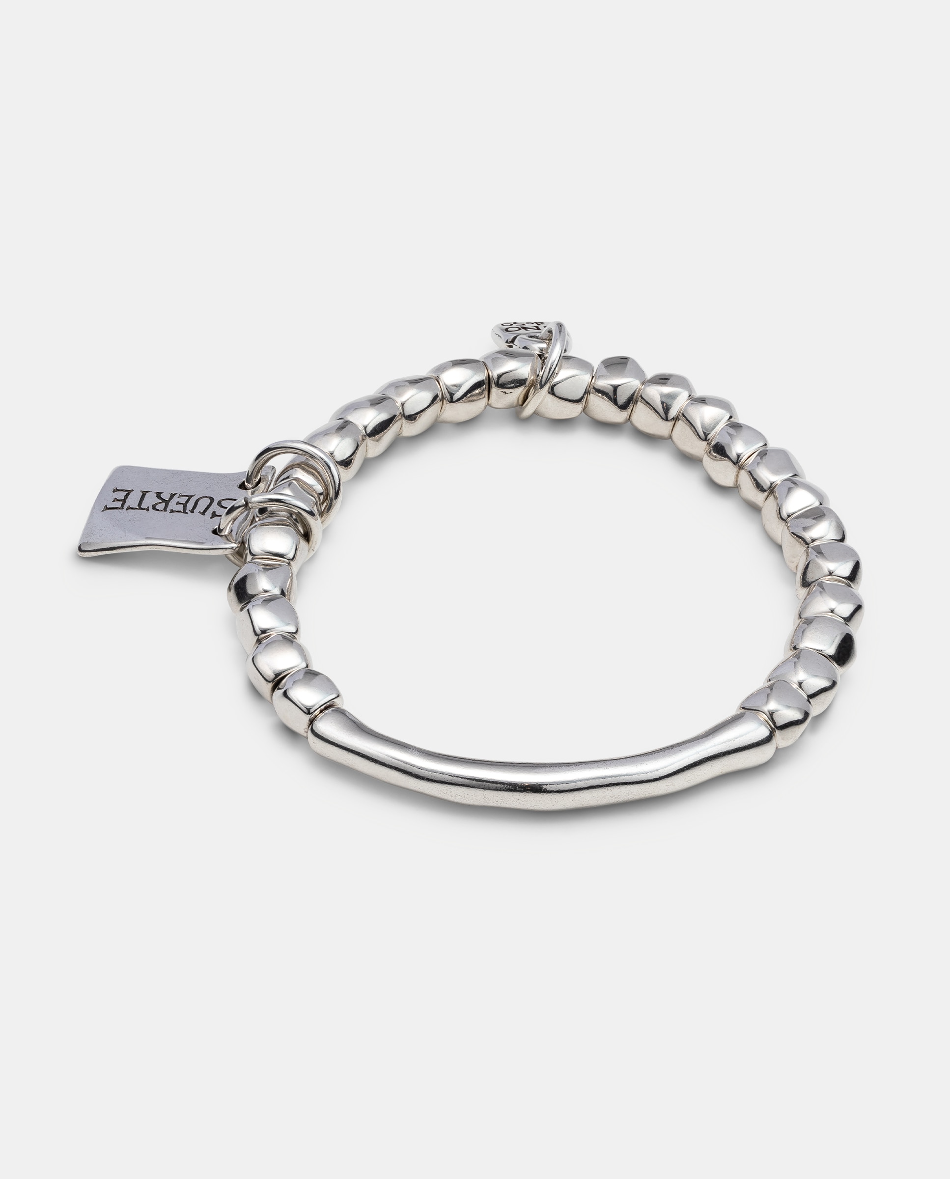 Pulseira Banhada em Prata de Lei Prata-1