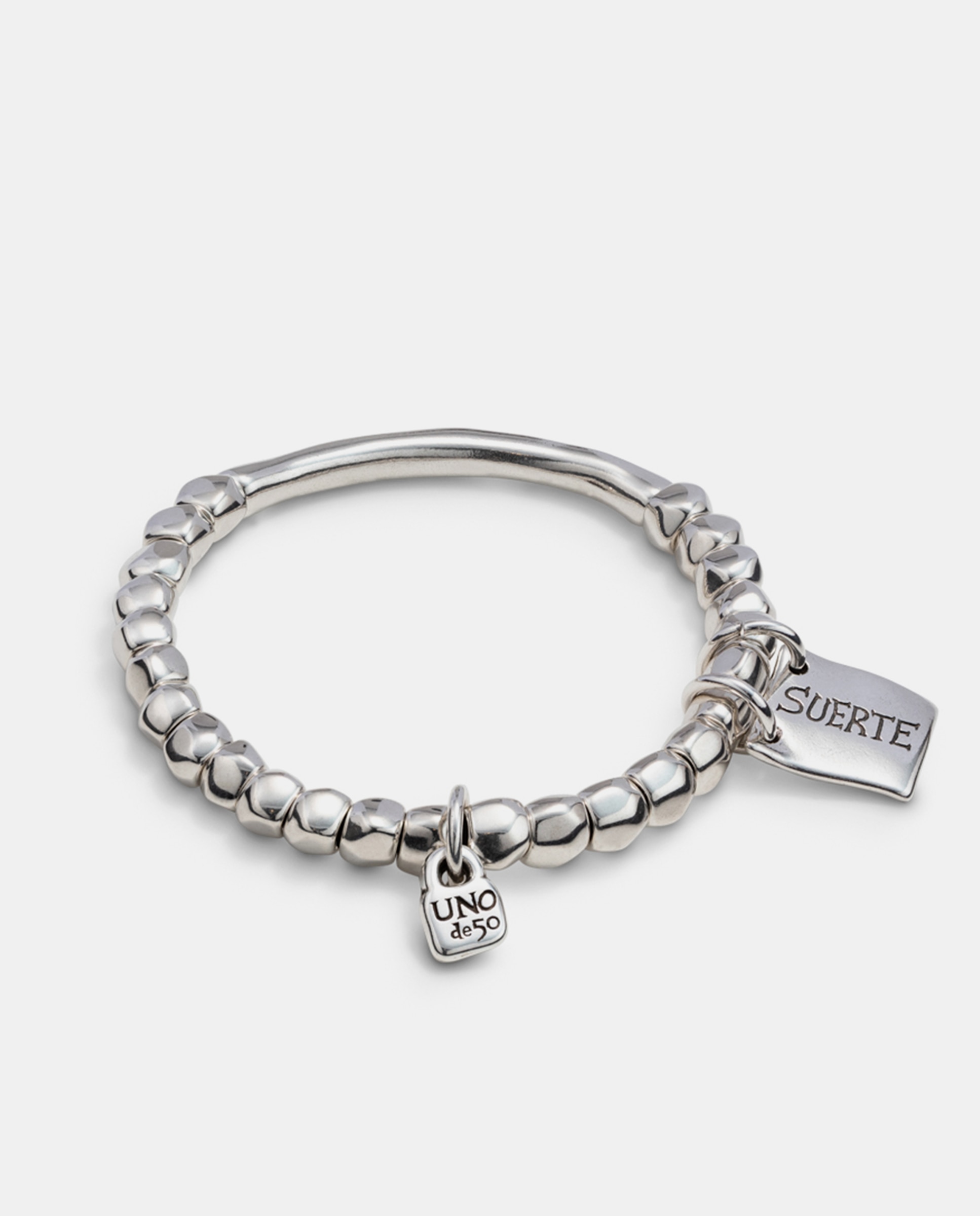 Pulseira Banhada em Prata de Lei Prata-3