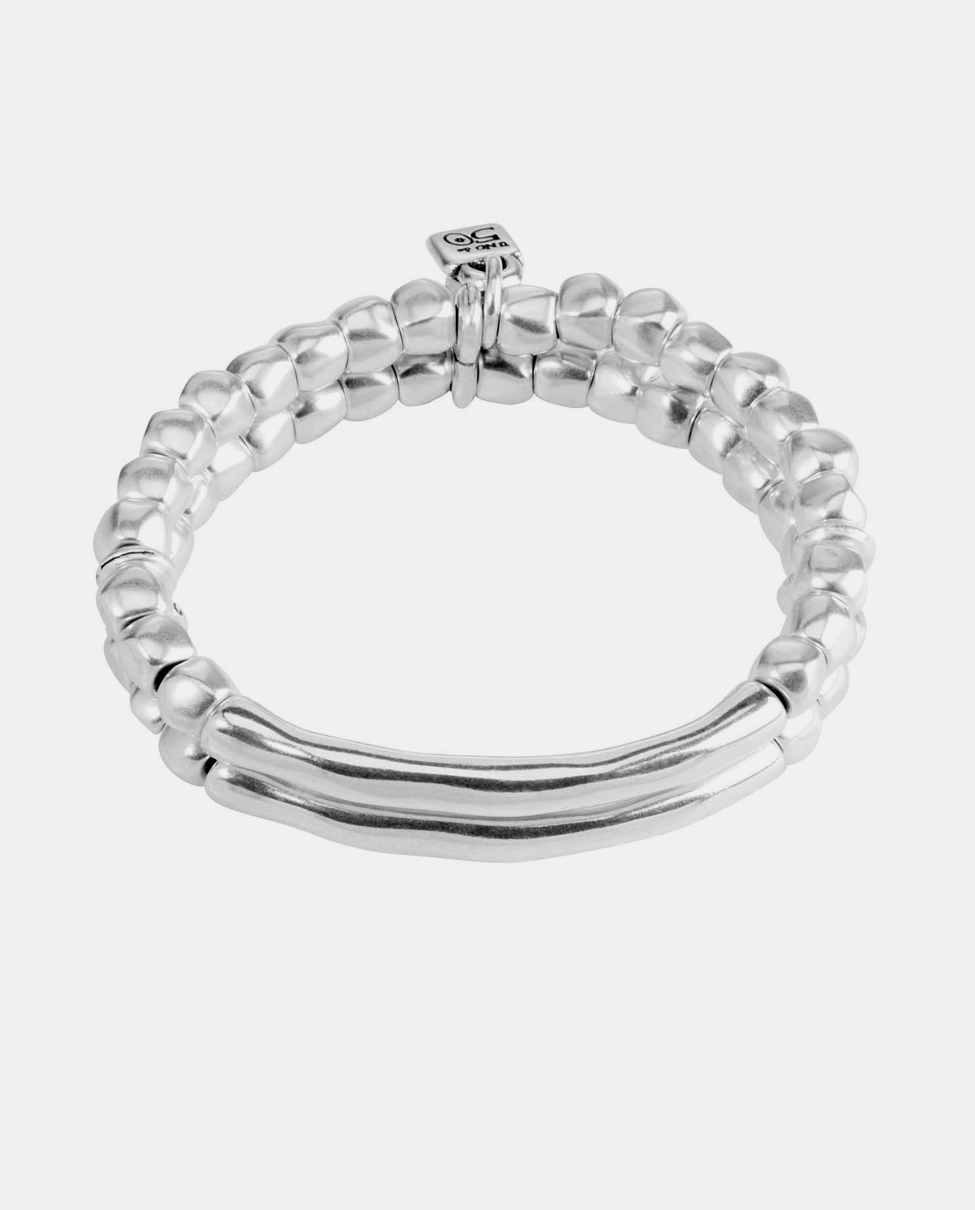 Pulseira Banhada em Prata de Lei Prata-1