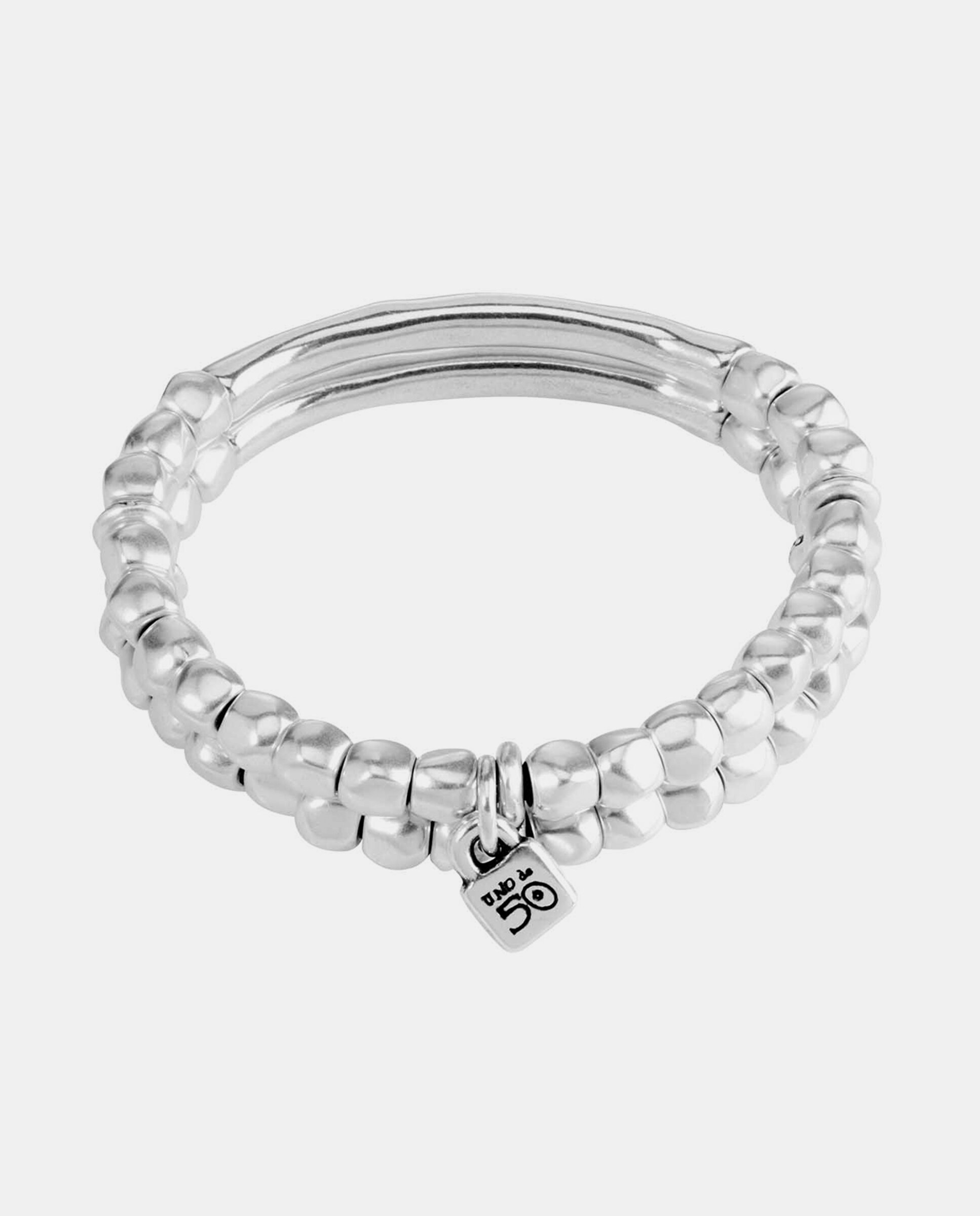Pulseira Banhada em Prata de Lei Prata-3