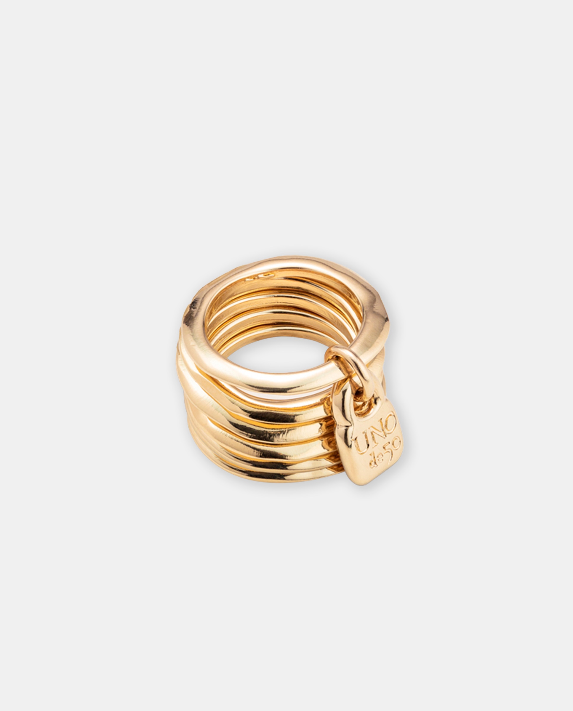 Imagem 0 de Anel Múltiplo Banhado a Ouro de 18k