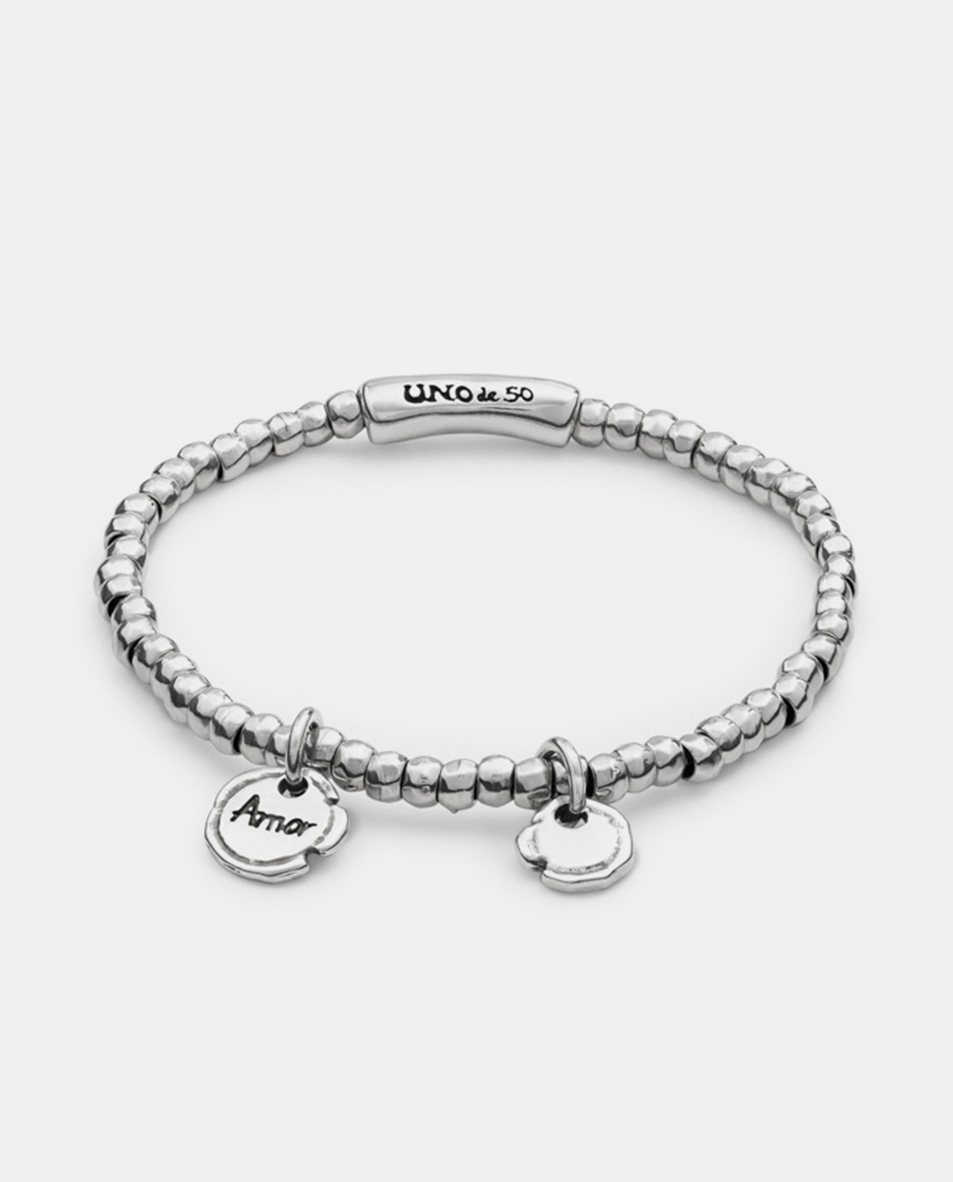 Pulseira Banhada em Prata de Lei Prata-1
