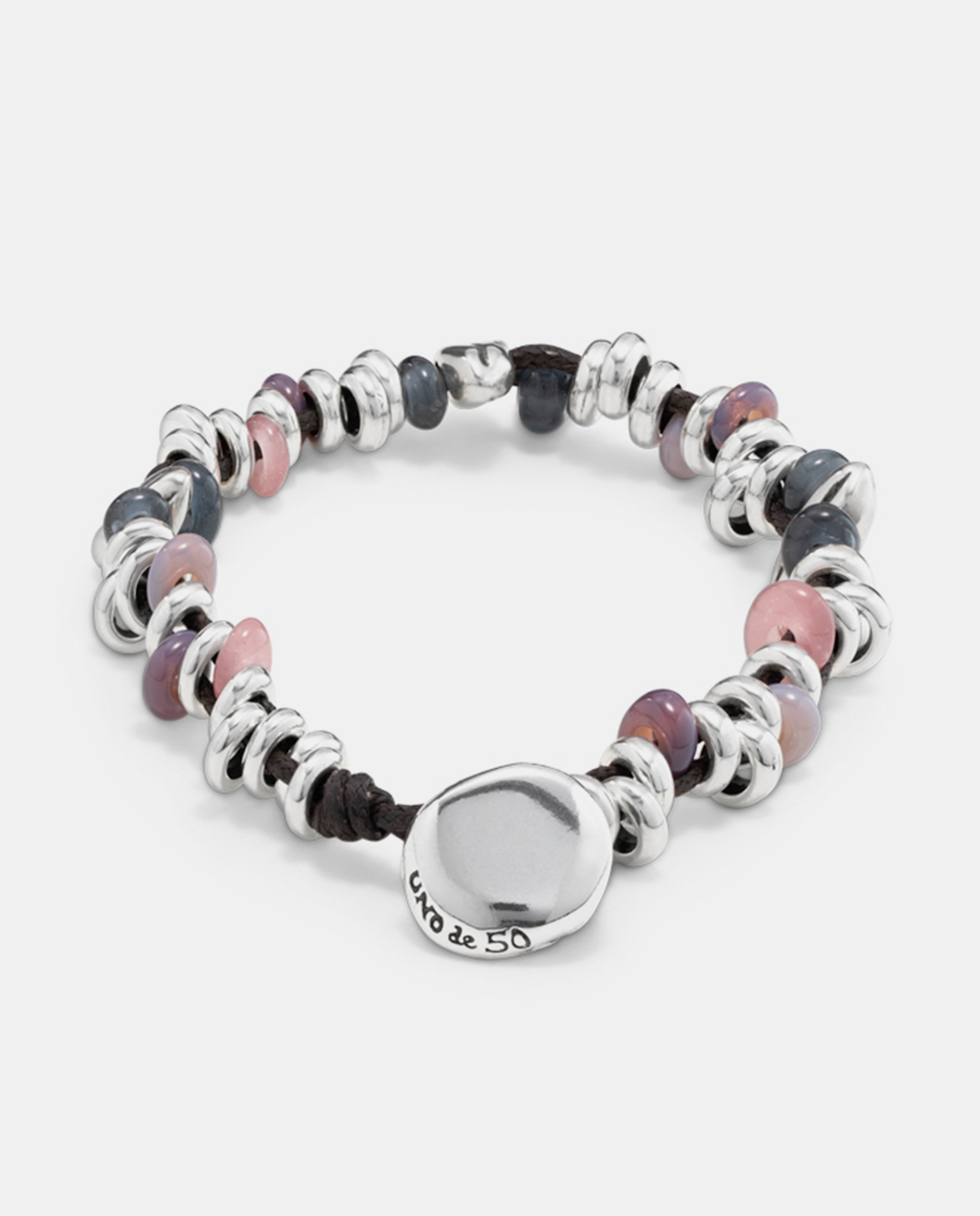 Pulseira Banhada a Prata de Lei com Cristais Prata-3