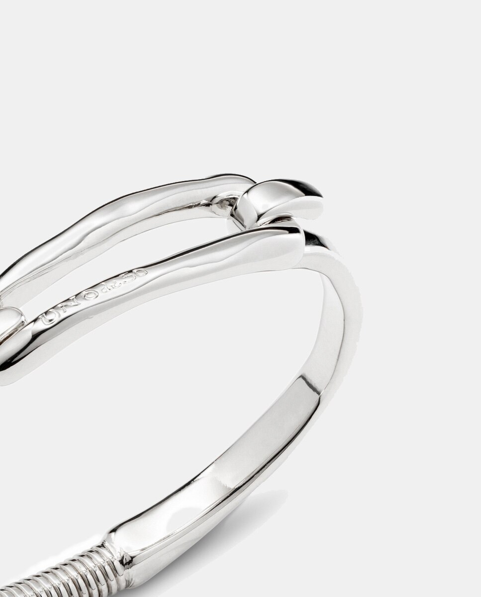 Pulseira Banhada em Prata de Lei Prata-4