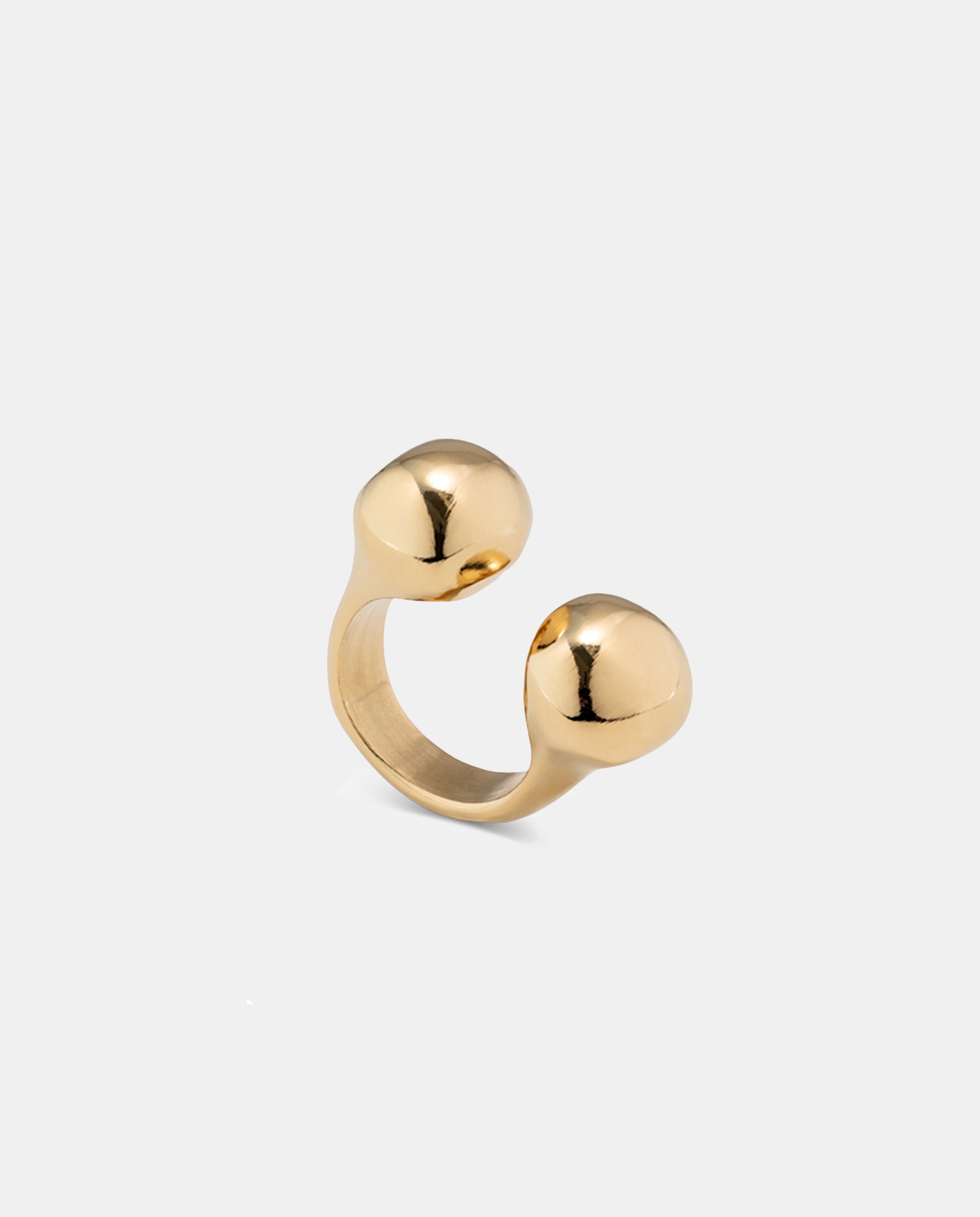 Anel Zen Banhado a Ouro de 18k Ouro-3