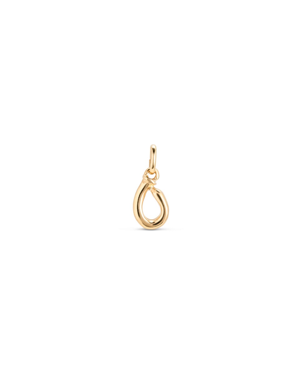 Charm Banhado em Ouro 18k de Letra o Ouro-1