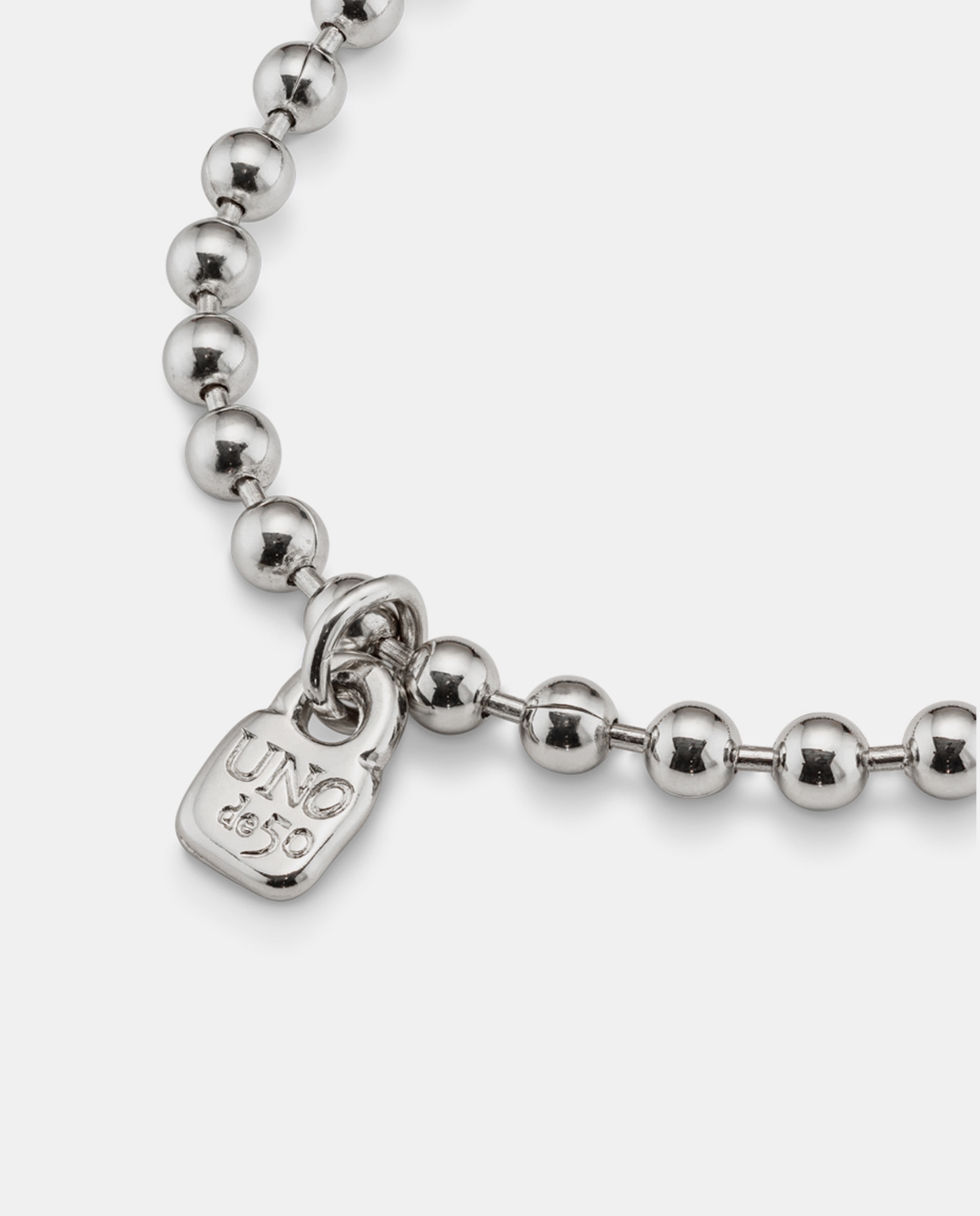 Pulseira de Bolinhas Banhada em Prata de Lei Prata-4