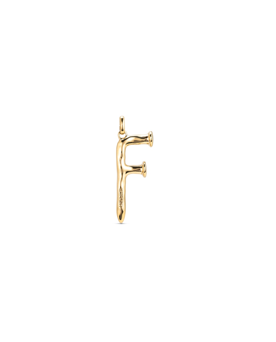 Pendente Banhado em Ouro 18k de Letra F Ouro-1