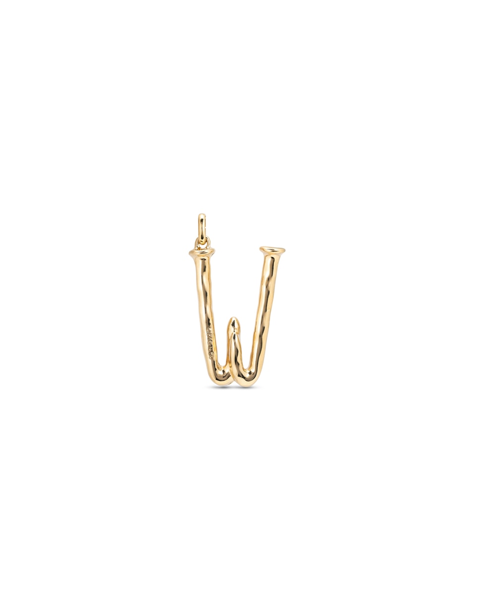 Pendentes Banhados a Ouro 18k de Letra W Ouro-1